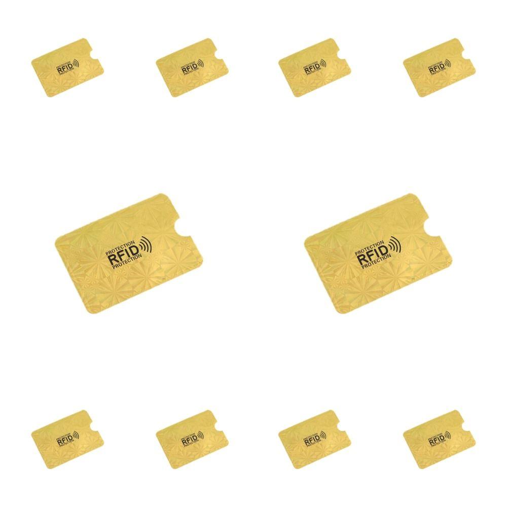 10pcs Reader Lock NFC Blocking Case Aluminium Foil ID Card Box Anti RFID Card Holder  Female/Male
