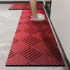 Thin Rubber Door Mats for Indoor Outdoor Anti Slip Entrance Doormat Embossed Waterproof Kitchen Carpet Rugs Hallway Floor Mats