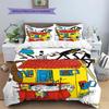 Pippi Longstocking Custom Name Pattern Bedding,Quilt Set Quilt Cover Pillowcase Home Birthday Gift(1 * duvet cover + 2 * pillowcase, without core)