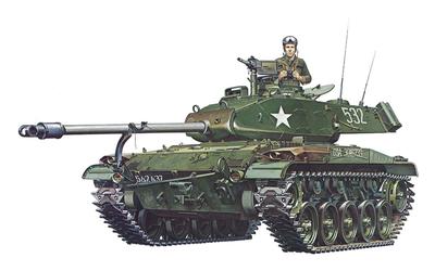 Tamiya 1/35 Militär-Miniaturserie Nr. 55 U.S.. Armeeleichter Panzer M41 Walker Bulldog Plastikmodell 35055