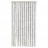 Fly Screen Curtain Light Grey and White 100 X 230 Cm Chenille