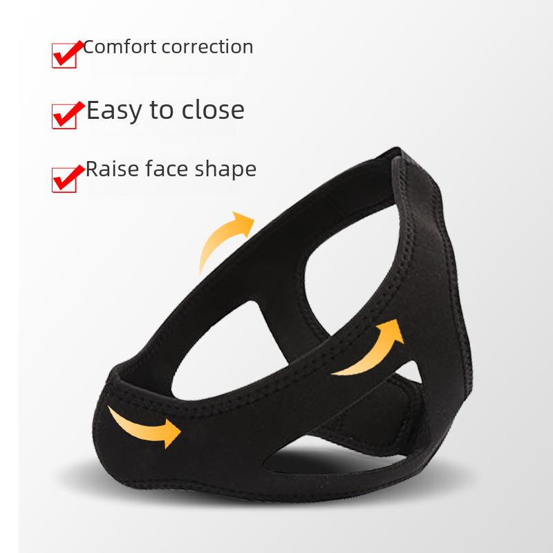 Triangular Anti-Snore Chin Strap for V-Face Support and Breathing Correction