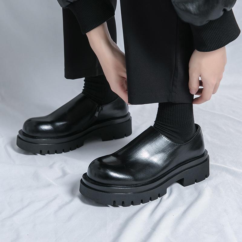 Fashion Business Thick Soled Men's Shoes Fashionable Minimalist Design Style Outdoor Leisure Business Party Wedding Dress Groom Loafer