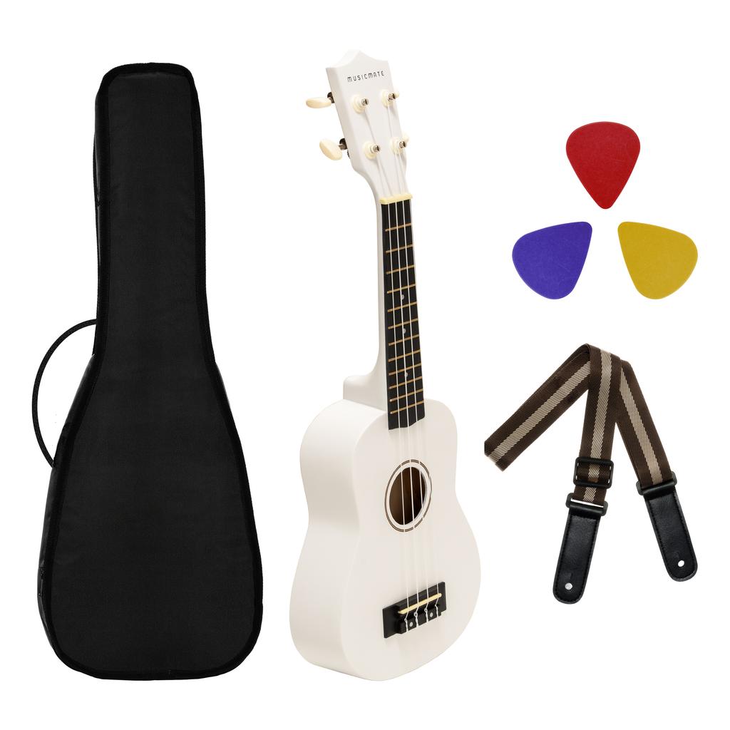Ukulele set MusicMate U-04 WhiteHarmony White
