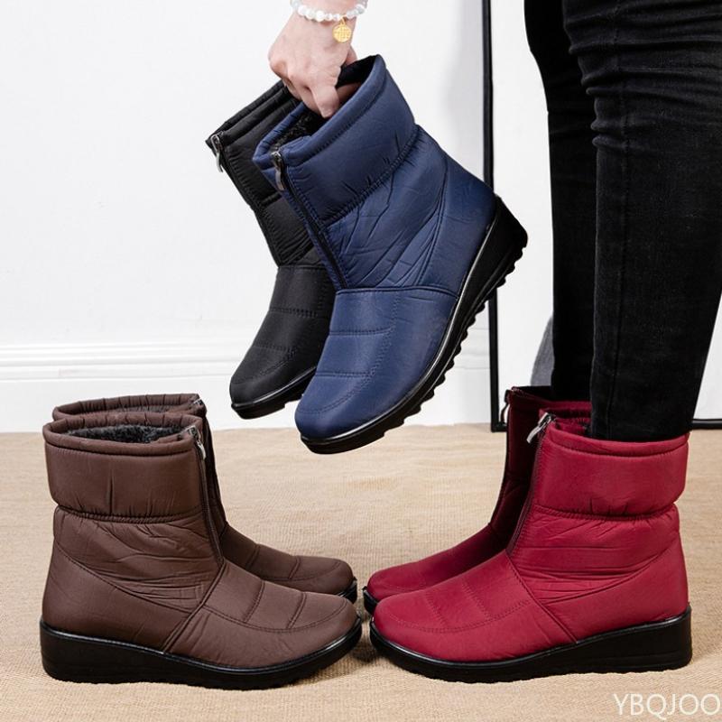 Fashion Winter cold proof warm women's snow boots women's simple comfortable fashionable waterproof  wear-resistant women's shoes