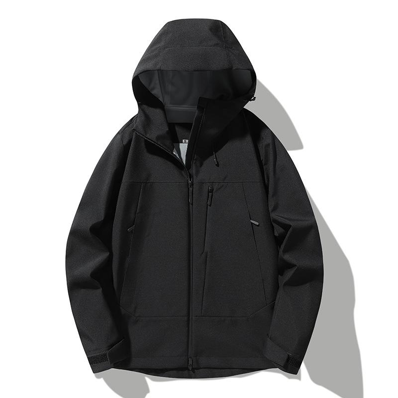 

Men s and Women s Lightweight Outdoor Jacket, Suitable for Spring and Autumn, Waterproof and Windproof, for Fishing, Camping and Mountaineering. 3XL чорний