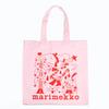 Marimekko Aureate Glow Vankka Tote Bag, Women's Fabric Bag, Red and Pink, 94058 094058 330, Scandinavian Design [Parallel Import]