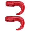 2Pcs RC Metal Bumper Trailer Hook Sickle Authentic Rescue Car Hook for Axial SCX24 124Red