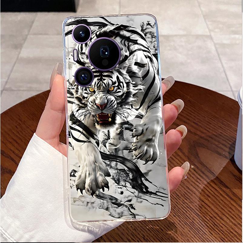 Back Cover For Huawei Pura70 Pura 70 Pro Plus Case Luxury Cute Love Rabbit Funny Pattern Clear Soft Slim TPU Silicone Phone Case