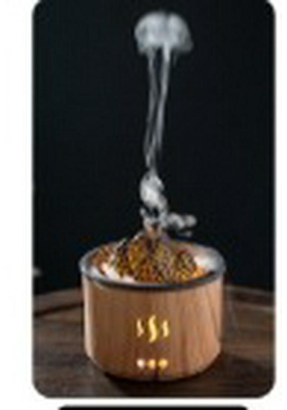 Large Capacity Volcano Bubble Ring Aroma Diffuser Humidifier with Crackle Design for Home Use EU Standard