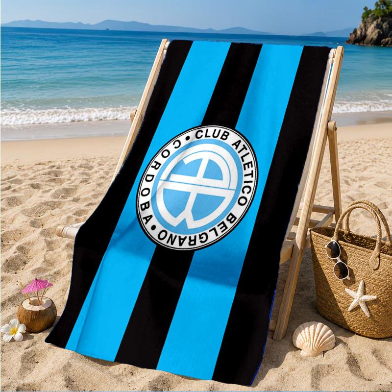 Atletico Belgrano Crest Beach Towel, Quick-drying, Easy To Care For, Suitable for Both Fitness and Beach Vacations,Sports Essential
