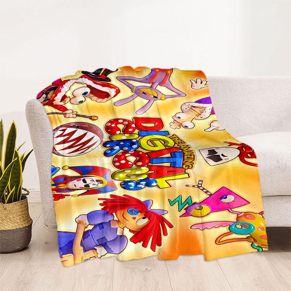 Digital Circus9 Blankets Are Suitable for Living Rooms,making Them an Ideal Choice for Outdoor Travel and Gifts.