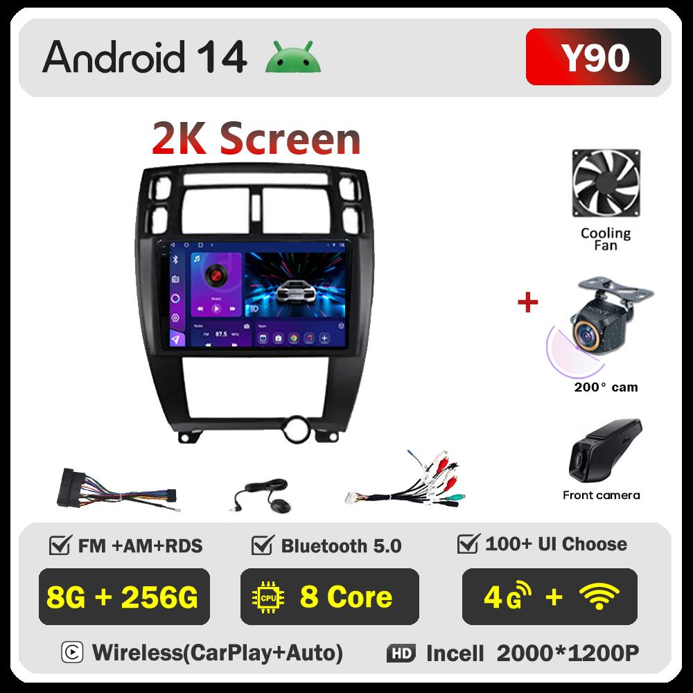 Car Radio Player Android 14 For Hyundai Tucson 1 2004 Carplay Auto Screen Wireless Android Auto Intelligent Car Systems 5G Wifi