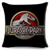Style Jurassic Park Logo Cushion Cover for Sofa Home Children Room Decor Dinosaur Print Pillowcase Polyester Pillow Case,(12)