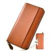 Tochigi Leather Long Genuine Large YKK Crafted by a Wallet Compact Wallet with Coin Gift Box Perfect for Day or Birthday [Bluesay] Men's Wallet,