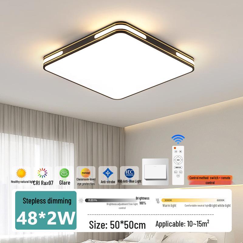 Modern LED Ceiling Light: Full Spectrum Living Room & Bedroom Illumination