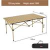 OEING Outdoor Liftable Picnic Camping Folding Table