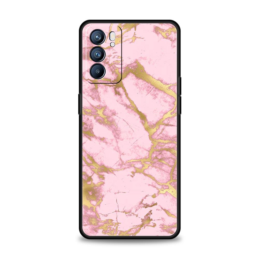 Love Marble Pattern Soft Phone Case For Oppo Find X5 A54 A53 A52 A9 2020 A15 A95 A16 A76 A74 A12 Reno7 SE Reno6 Pro 5G TPU Cover