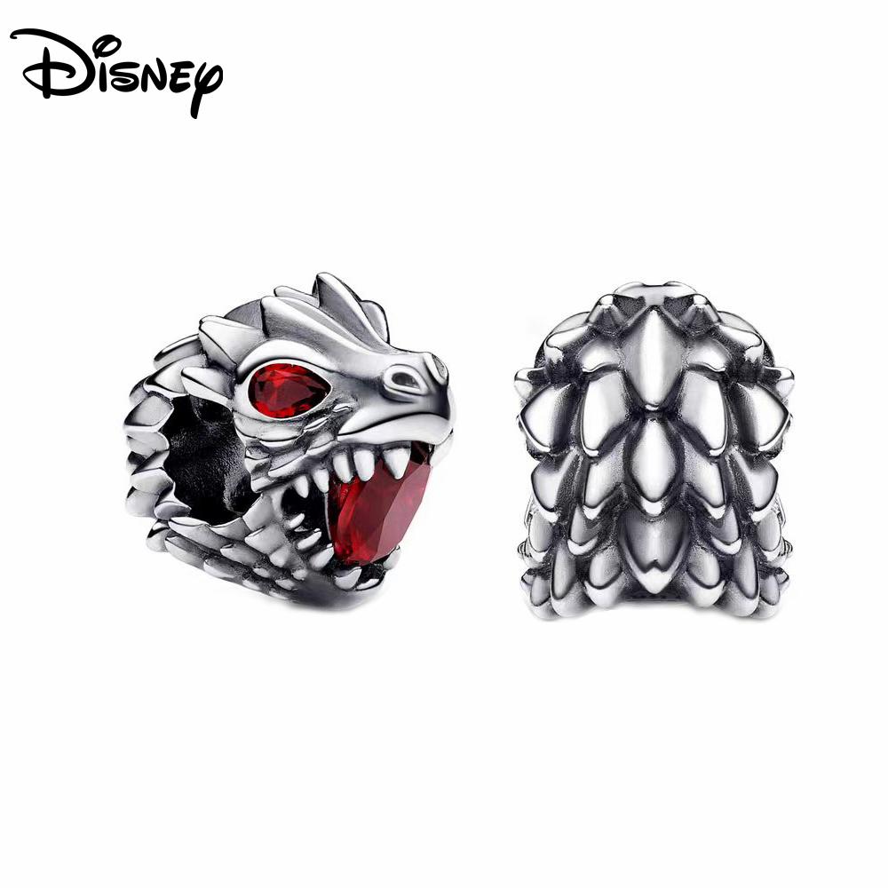 925 Silver Disney Charms Dragon series Beads Pendants Fit For Necklace Original Bracelet DIY Festival Women's Party Gifts