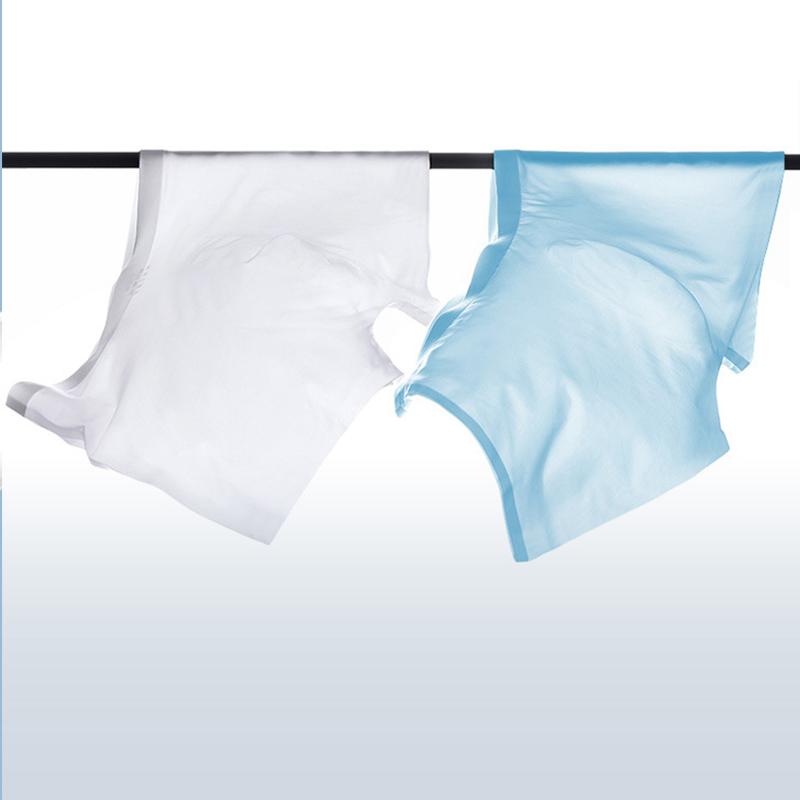 Pánské kalhotky Pánské ledově hedvábné boxerky Bezešvé sexy spodní prádlo Pánské ultratenké prodyšné kalhotky