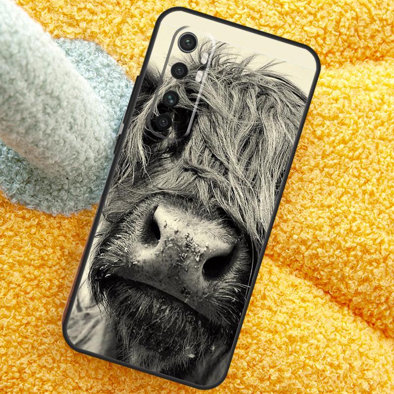Cute Highland Cow Case For Xiaomi 15 14 Ultra 13T 14T 15T 17 Pro Max Cover For POCO X7 F8 Pro X3 X5 X6 F5 F6 F7