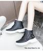 2025 Women's Winter Fleece-Lined Snow Boots - Thickened Ankle Martin Style, Warm & Sporty for Students