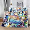 Bluey's Adventure World Customize Your Name Blanket Throw Personalized Blanket Warmthful Decor for Bed Living Room Bedding Chair Four Seasons Universa