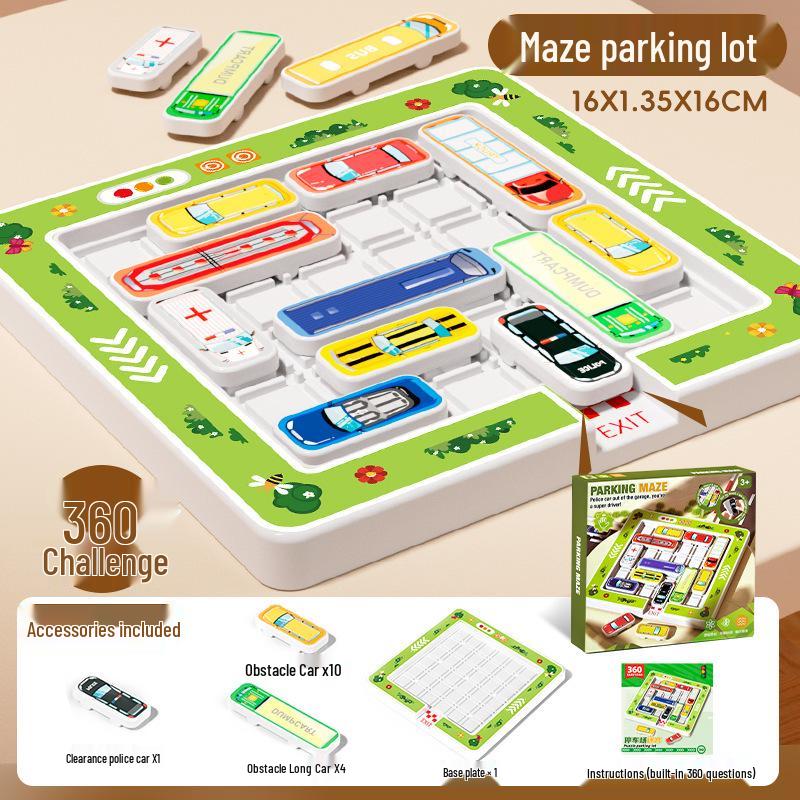 Kids Car Puzzle Challenge: Huarong Dao Logic & Brain Development Toy