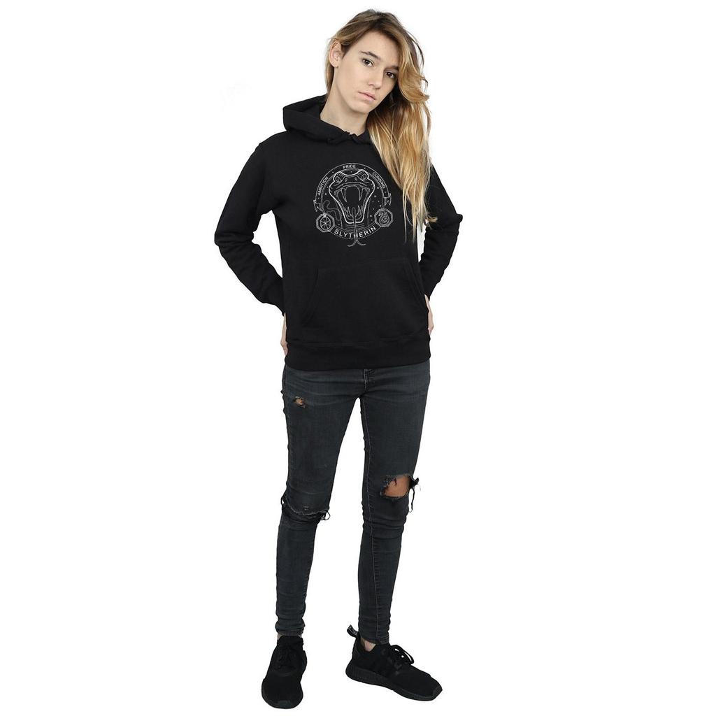 HARRY POTTER Womens/Ladies Slytherin Seal Hoodie