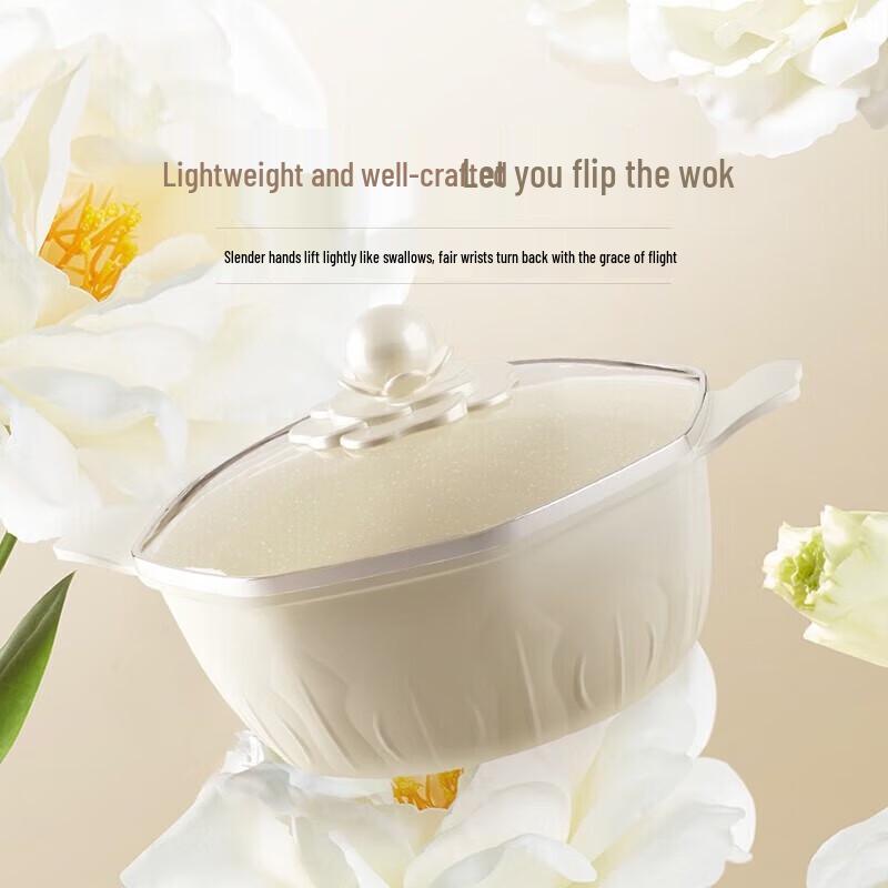 Velosan 24cm Camellia Non-stick Octagonal Soup Pot