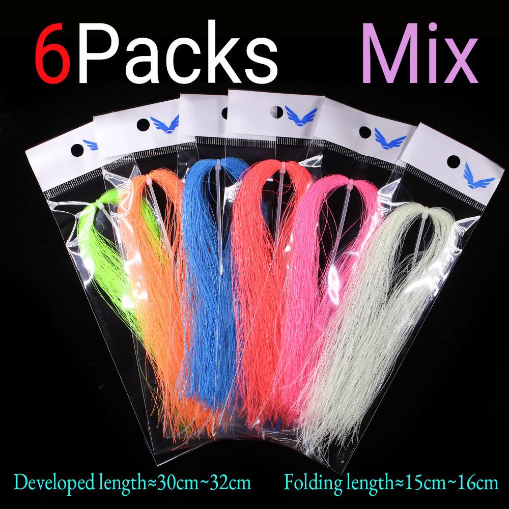 Două Pachete Diferite Material Sclipitor Luminos pentru Jiguri, Monturi Sabiki, Cârlige Asist, Streamer, Corp Nimfă Midge, Aripă, Picioare, Coadă