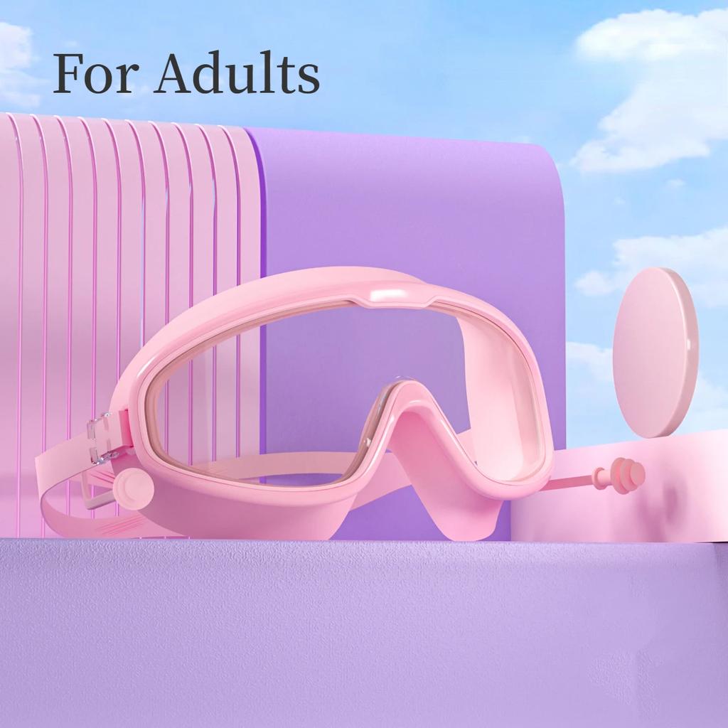 Ochelari de înot pentru copii fete băieți cadru mare impermeabili anti-ceață transparenți de înaltă definiție student bebeluș ochelari de înot