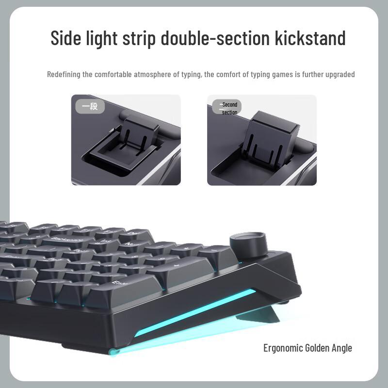 HP K500F Mechanical-Feel Keyboard with Multi-Function Knob