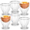 6x Glass Egg Cup Stand for Eggs Serving