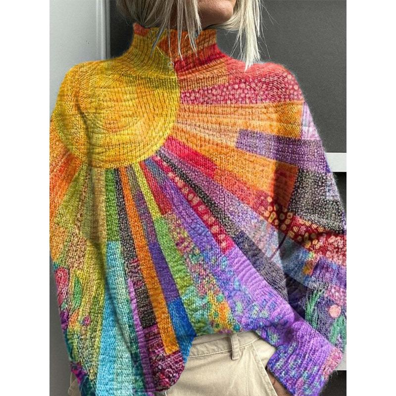 XS-6XL A Variety of Optional 2025 Latest Christmas Abstract Print Casual Outerwear Sweater