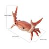 Creative Cute Crab Pen Holder Weightlifting Crabs Pen Holder Stand Bracket Storage Pen Rack Desktop Ornament School Office Home Store Accessories