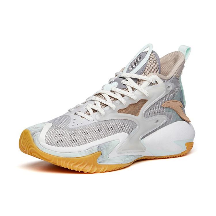New Anta Berserk 3 Wear Resistant Slip Resistant Low Top Performance Basketball Shoes Men's Gray 112131601-6