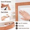 3D Wall Skirting Border Trim Self Adhesive Waterproof Baseboard Wallpaper Sticker for Home Room Decoration Living Room Decor