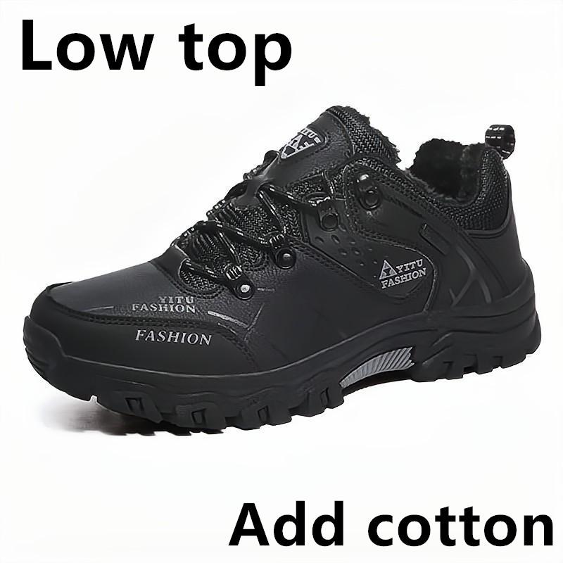Men's Sneakers Mountaineering Boots Waterproof Leather Hiking Boots Warm Winter Shoes for Men Snow Boots Outdoor Trekking Shoes