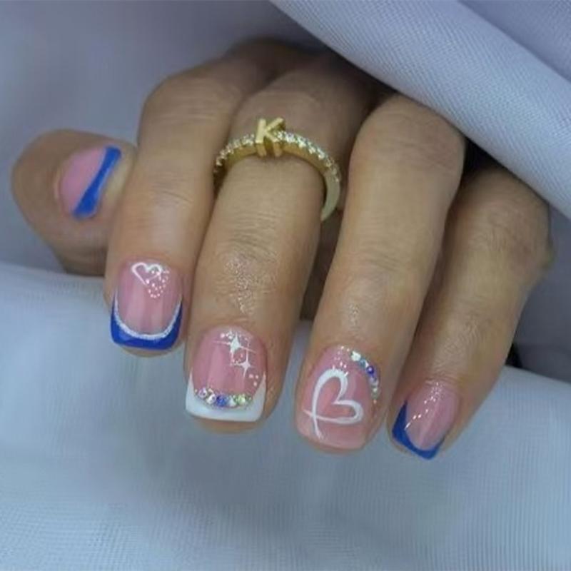 

Easy Apply Press on Nail French Artificial Nail Perfect For Valentines Day Quick Beauty Transformations 1