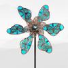 Rotating Windmill Spinner Sculpture Luminous Effect Wind Rotator Gardening Plug  Courtyard