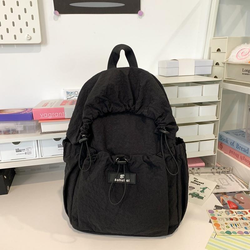 Schoolbag Lightweight nylon backpack Female Japanese literature and art student schoolbag Leisure sports travel Ultra light backpack