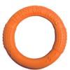 Dog Disc Toy Flying Ring Pets Flying Disc Dog Chew Toys Non-Toxic Fitness Ring Dogs DT103 Orange 10.8 Inch