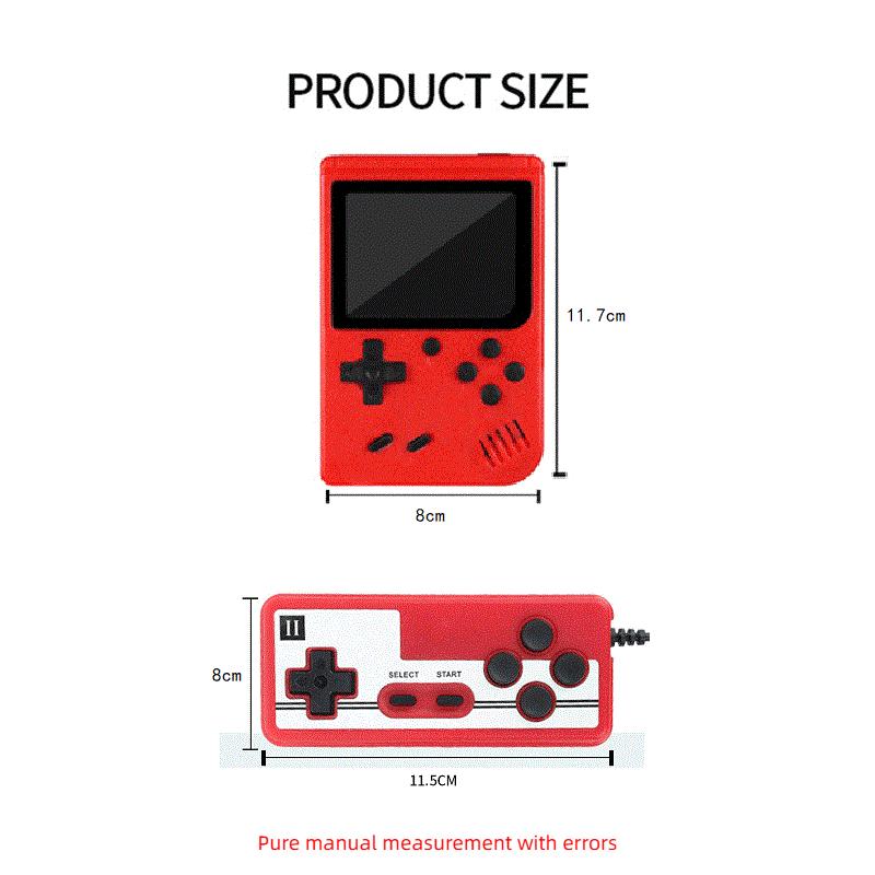 500 In One Classic Game Console, Mini Handheld Console, Children's Student Toy, Macaron Handheld Game Console