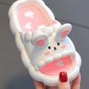 Kids Summer Cute 3D Rabbit Slippers Non Slip Breathable Soft Home Bathroom Sandals For Girls