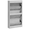 Shoe Cabinet Gray Sonoma 59 x 17 x 108 cm Particleboard