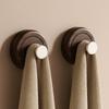 2pcs Wall Mount Suction Cup  Wood Hook No Drilling Door  Hook  Bathroom Accessories Storage
