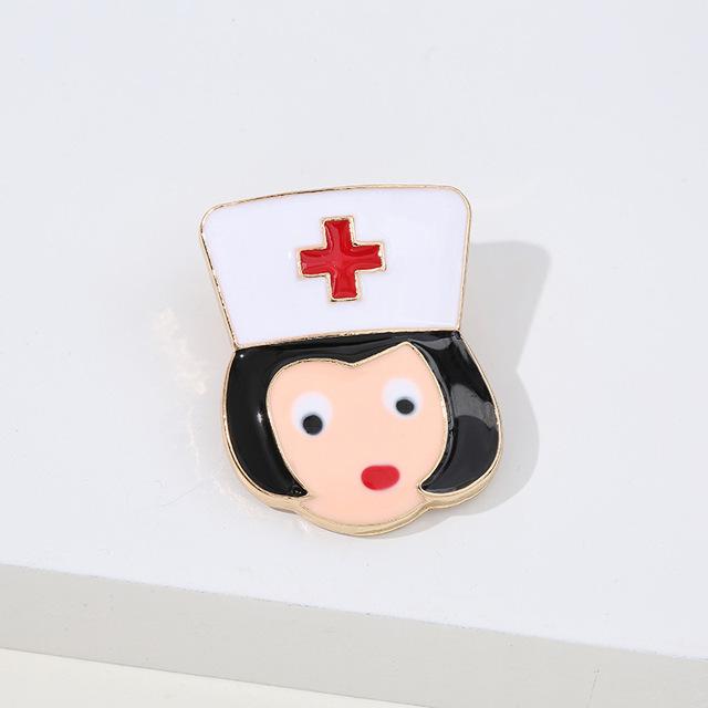 Broches créatives et mignonnes sur le thème médical, broches exquises en métal émaillé pour infirmière, médecin, stéthoscope, badge en forme d'ambulance