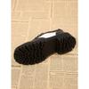 Color-blocked Low-top Shoes for The Fall of 2025 New Platform Lace-up Muffins Plus Size Small Leather Shoes for Women