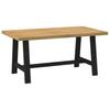 Vidaxl Dining Table, Noain, 160X90X75 Cm, Solid Pine Wood